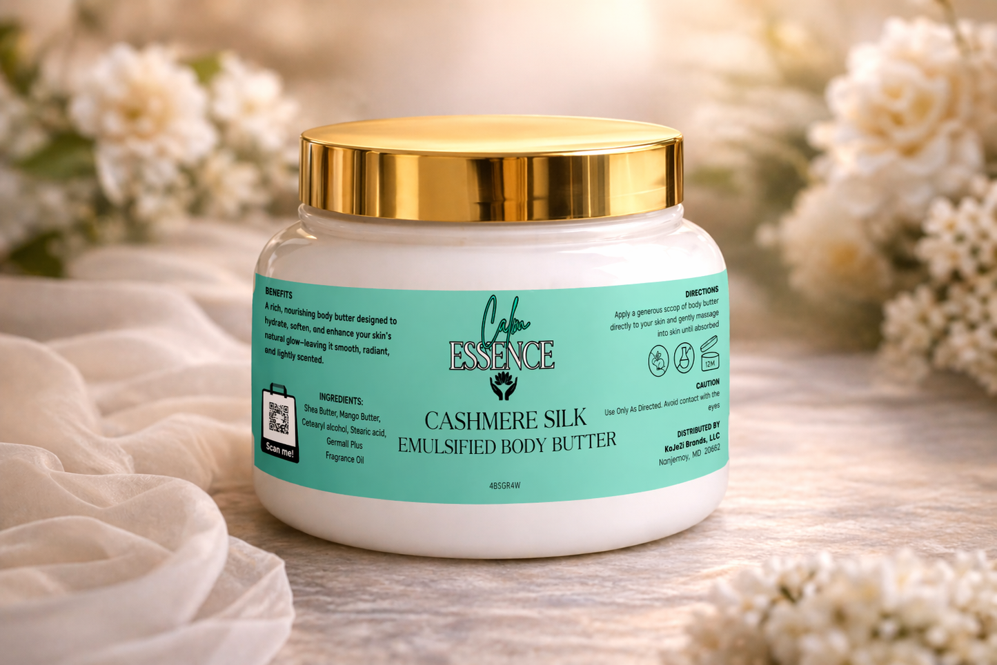 Whipped Emulsified Body Butter