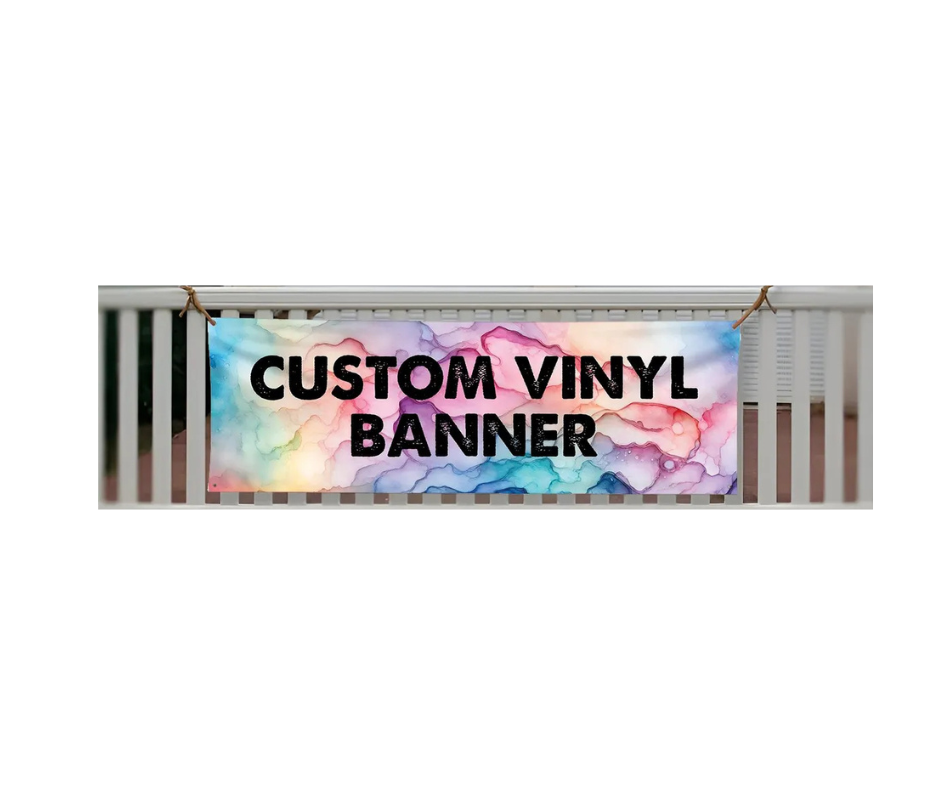 Custom Banners 3'x10' (36" W X 10' H/L)