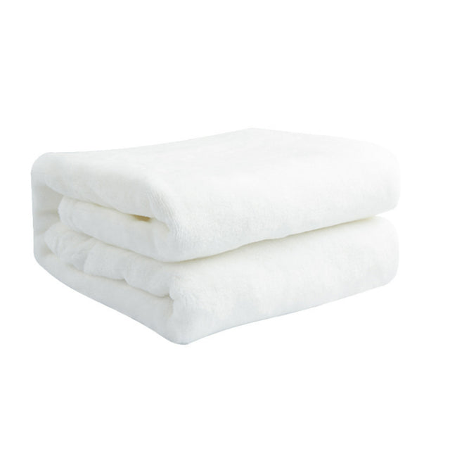 50" x 60" Customizable Cream Plush Blanket