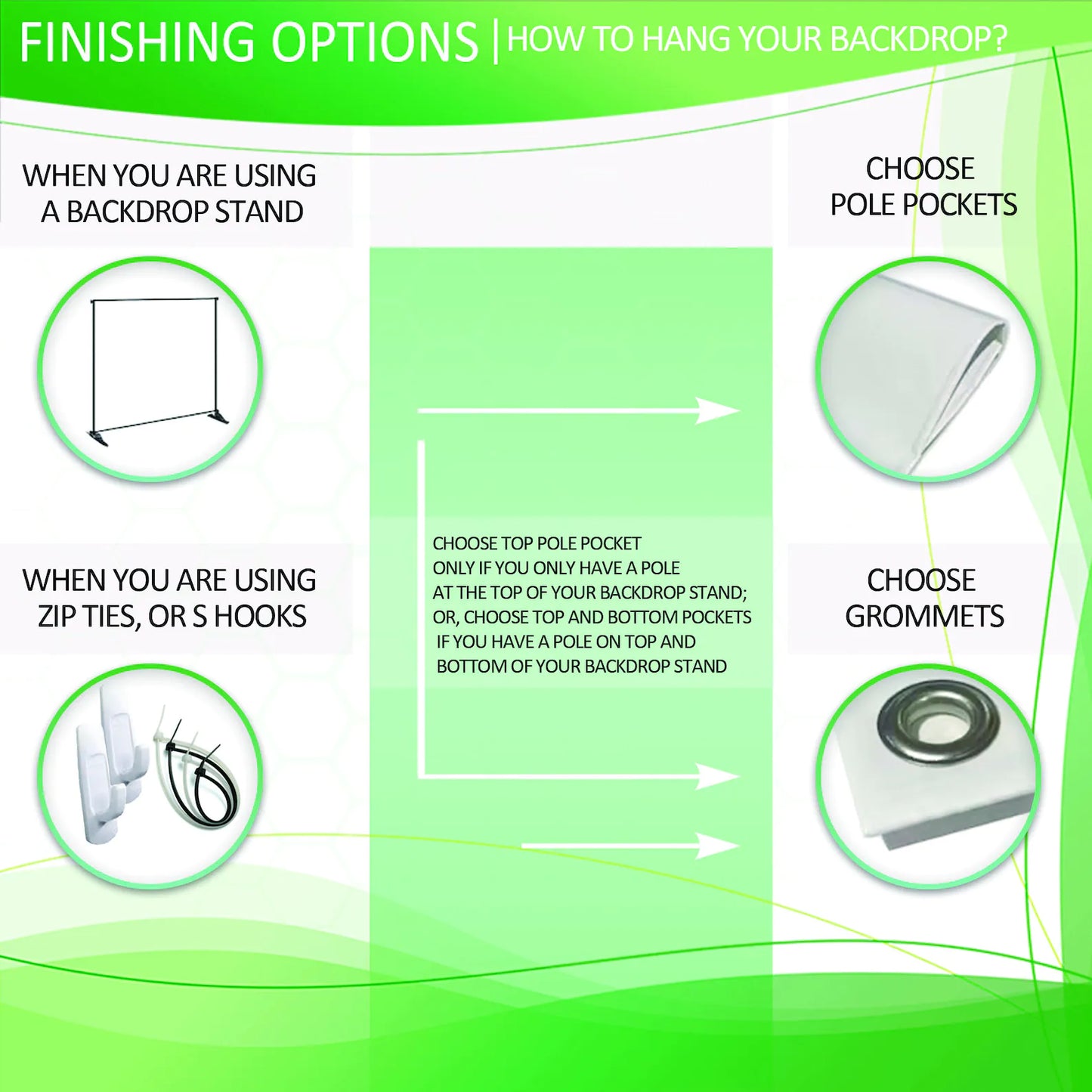 Custom Backdrop 3'x6' (36" W X 6' W/H)