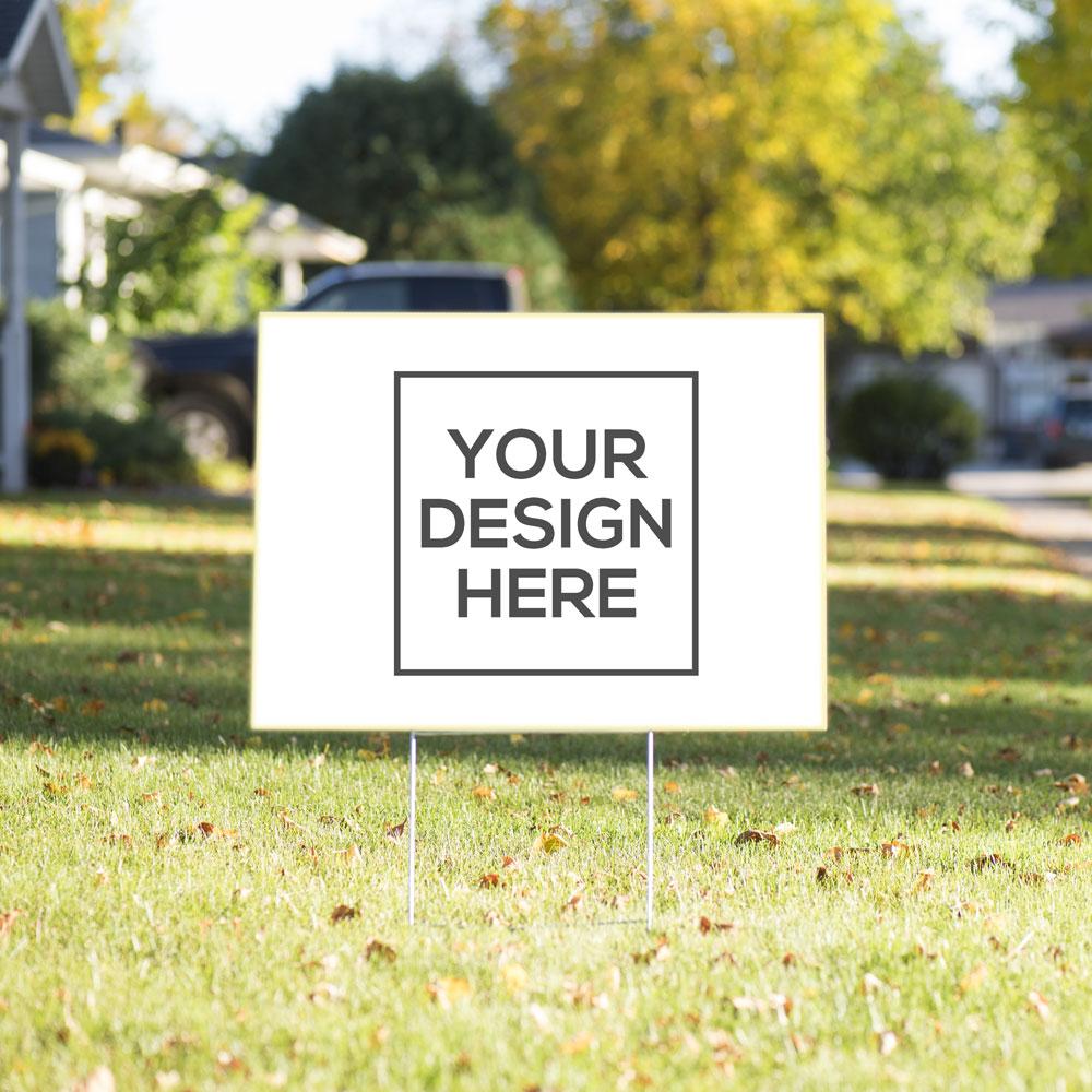 Customizable Yard Sign Single Sided