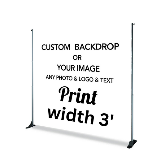Custom Backdrop  3'x6' (36" W X 6' W/H)