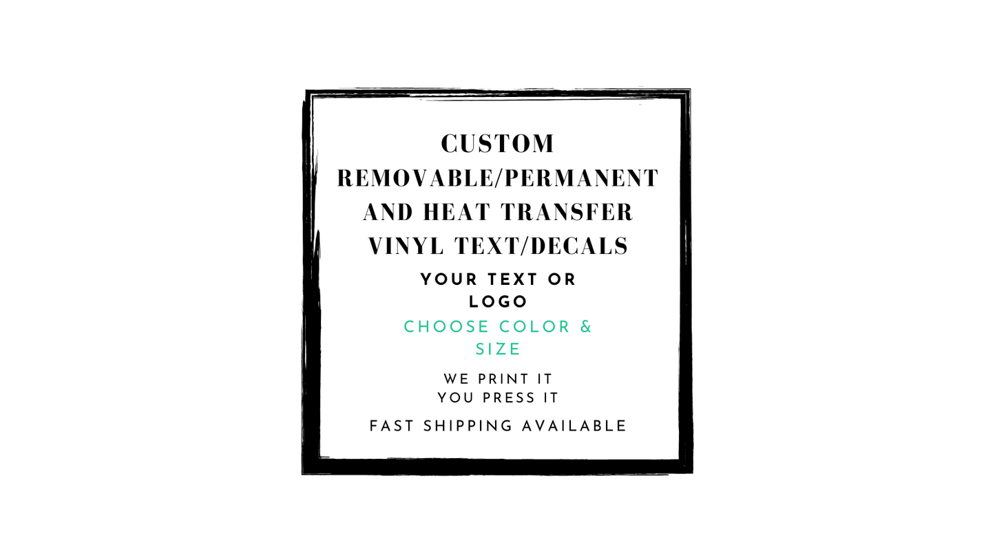 Custom Vinyl Text/Decals