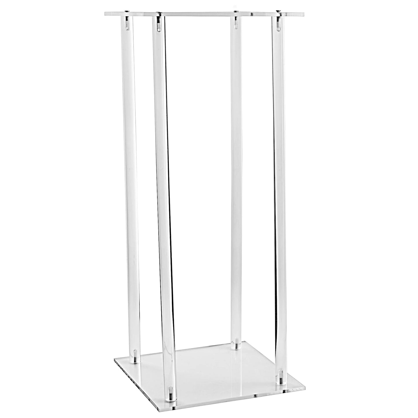 Modern Acrylic Clear Flower Stand Table Centerpiece 23.5" Height