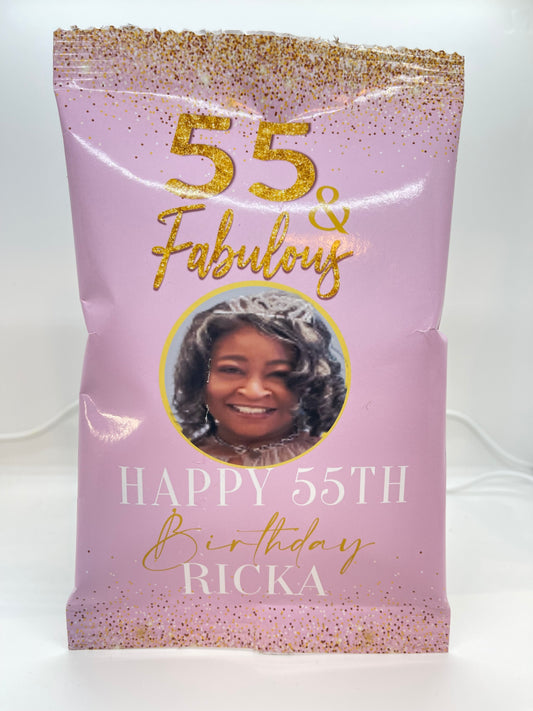 Custom Party Treat Chip Bags