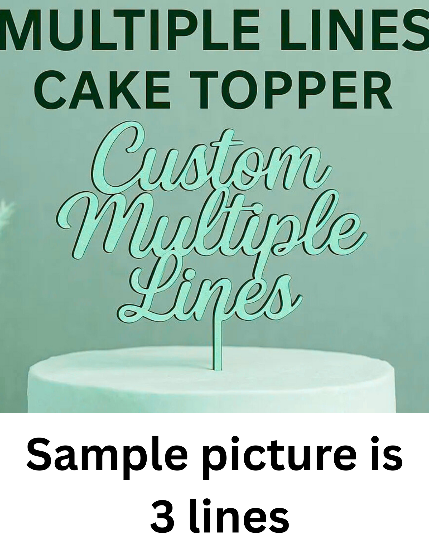 Acrylic Name Plate/Cake Charms/Cake Topper