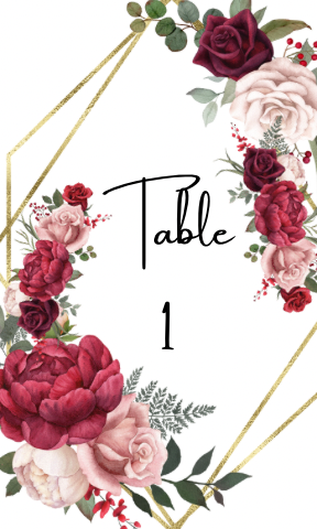 Table Numbers